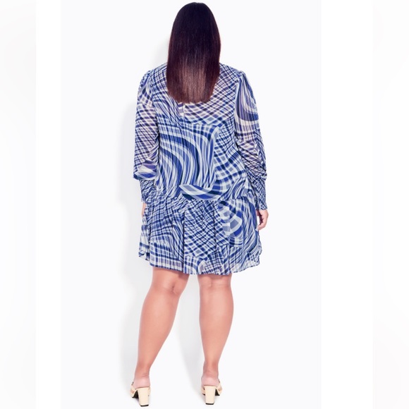 NWT ARNA YORK Visionary Dress - azure - Picture 3 of 11